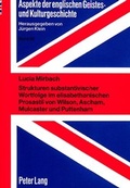 Cover: Strukturen substantivischer Wortfolge im elisabethanischen Prosastil von Wilson, Ascham, Mulcaster und Puttenham - Peter Lang Verlag
