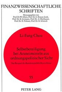 Abbildung von: Selbstbeteiligung bei Arzneimitteln aus ordnungspolitischer Sicht - Peter Lang Verlag