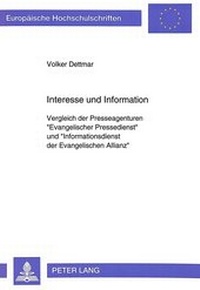 Bild: Interesse und Information - Peter Lang Verlag