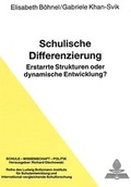 Cover: Schulische Differenzierung - Peter Lang Verlag