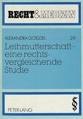 Bild: Leihmutterschaft - eine rechtsvergleichende Studie - Peter Lang Verlag