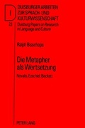 Cover: Die Metapher als Wertsetzung - Peter Lang Verlag