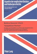 Cover: 'Subjektiver Roman' - Peter Lang Verlag