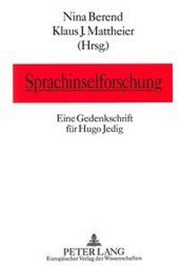 Abbildung von: Sprachinselforschung - Peter Lang Verlag