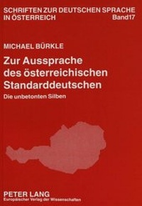 Abbildung von: Zur Aussprache des österreichischen Standarddeutschen - Peter Lang Verlag