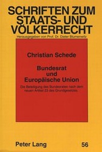 Abbildung von: Bundesrat und Europäische Union - Peter Lang Verlag