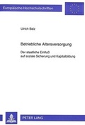 Cover: Betriebliche Altersversorgung - Peter Lang Verlag