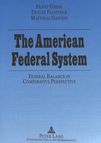 Enlarge image Cover: The American Federal System: - Peter Lang Verlag