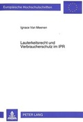 Bild: Lauterkeitsrecht und Verbraucherschutz im IPR - Peter Lang Verlag