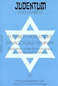 Cover: Synagogale Hymnen - Peter Lang Verlag