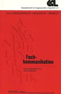 Abbildung von: Fachkommunikation - Peter Lang Verlag