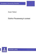 Cover: Gudrun Pausewang in Context - Peter Lang Verlag