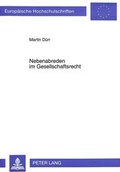 Cover: Nebenabreden im Gesellschaftsrecht - Peter Lang Verlag