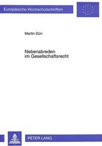 Abbildung von: Nebenabreden im Gesellschaftsrecht - Peter Lang Verlag