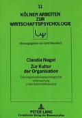 Cover: Zur Kultur der Organisation - Peter Lang Verlag