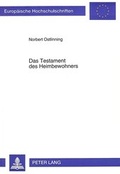 Bild: Das Testament des Heimbewohners - Peter Lang Verlag