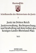 Bild: Justiz im Dritten Reich - Peter Lang Verlag