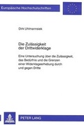Bild: Die Zul&auml;ssigkeit der Drittwiderklage - Peter Lang Verlag
