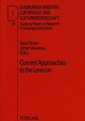 Cover: Current Approaches to the Lexicon - Peter Lang Verlag