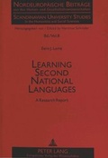 Cover: Learning Second National Languages - Peter Lang Verlag