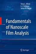 Cover: Fundamentals of Nanoscale Film Analysis - Springer