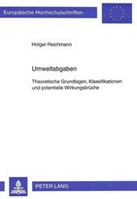 Abbildung von: Umweltabgaben - Peter Lang Verlag