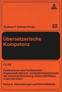 Abbildung von: Übersetzerische Kompetenz - Peter Lang Verlag
