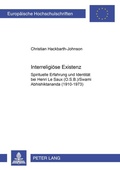 Cover: Interreligi&ouml;se Existenz - Peter Lang Verlag