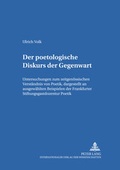 Cover: Der poetologische Diskurs der Gegenwart - Peter Lang Verlag