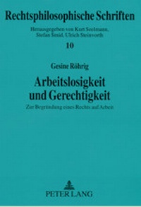 Abbildung von: Arbeitslosigkeit und Gerechtigkeit - Peter Lang Verlag