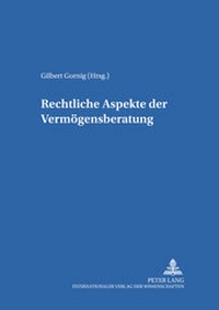 Abbildung von: Rechtliche Aspekte der Vermögensberatung - Peter Lang Verlag