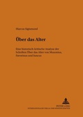 Cover: &Uuml;ber das Alter - Peter Lang Verlag