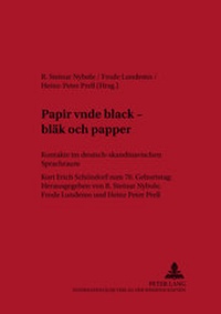 Abbildung von: «Papir vnde black - bläk och papper» - Peter Lang Verlag