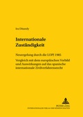 Cover: Internationale Zust&auml;ndigkeit - Peter Lang Verlag