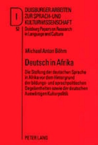 Abbildung von: Deutsch in Afrika - Peter Lang Verlag