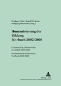 Cover: Humanisierung der Bildung- Jahrbuch 2002/2003 - Peter Lang Verlag