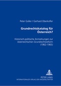 Cover: Grundrechtskatalog f&uuml;r &Ouml;sterreich? - Peter Lang Verlag