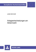 Cover: Anlageentscheidungen am Aktienmarkt - Peter Lang Verlag