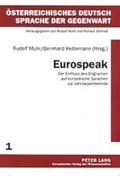 Cover: Eurospeak - Peter Lang Verlag