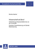 Cover: Wissenschaft als Beruf? - Peter Lang Verlag