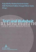 Cover: Text und Wahrheit - Peter Lang Verlag