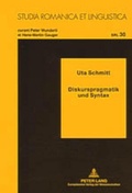 Cover: Diskurspragmatik und Syntax - Peter Lang Verlag