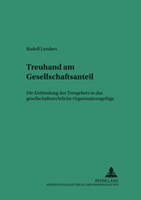 Abbildung von: Treuhand am Gesellschaftsanteil - Peter Lang Verlag