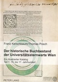 Cover: Der historische Buchbestand der Universit&auml;tssternwarte Wien - Peter Lang Verlag