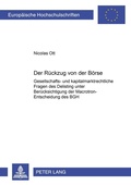 Abbildung von: Der Rückzug von der Börse - Peter Lang Verlag