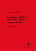 Cover: Teaching of English in Second and Foreign Language Settings - Peter Lang Verlag