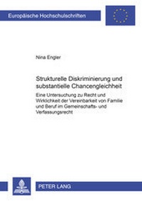 Abbildung von: Strukturelle Diskriminierung und substantielle Chancengleichheit - Peter Lang Verlag