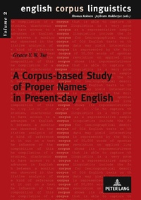 Abbildung von: A Corpus-based Study of Proper Names in Present-day English - Peter Lang Verlag