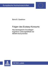 Abbildung von: Folgen des Ecstasy-Konsums - Peter Lang Verlag