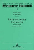 Cover: Linke und rechte Kulturkritik - Peter Lang Verlag